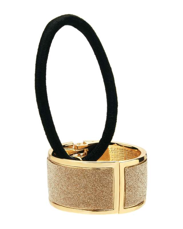 Glitter Cuff Ponytail Holder